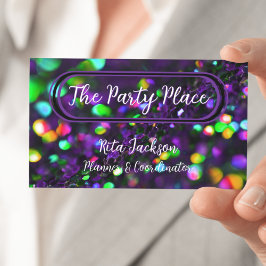 Dunkle Lila Funkeln Visitenkarte