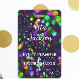 Dunkle Lila Funktions-ID Ausweis