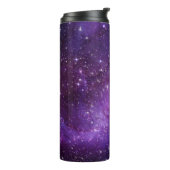 Dunkle Lila Galaxie Starry Night Thermal Tumbler Thermosbecher (Nach links gedreht)
