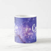 Dunkle Lila Galaxy-Tasse Kaffeetasse (Mittel)