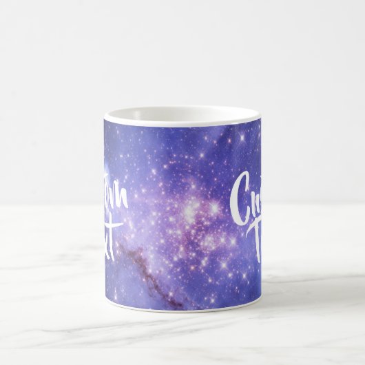 Dunkle Lila Galaxy-Tasse Kaffeetasse (Mittel)