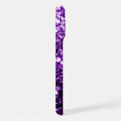 Dunkle Lila Glitzer Glitzern iPhone Hülle (Rechte Seite)