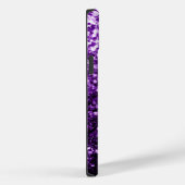 Dunkle Lila Imitate glänzen Glitzer Glitzern Case-Mate iPhone Hülle (Rückseite / Rechts)