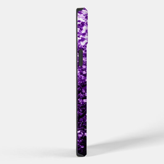 Dunkle Lila Imitate glänzen Glitzer Glitzern Case-Mate iPhone Hülle (Rückseite / Rechts)