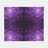 Dunkle Lila Imitate glänzen Glitzer Glitzern Fleecedecke (Vorderseite (Horizontal))
