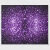 Dunkle Lila Imitate glänzen Glitzer Glitzern Geschenkpapier (Flach)