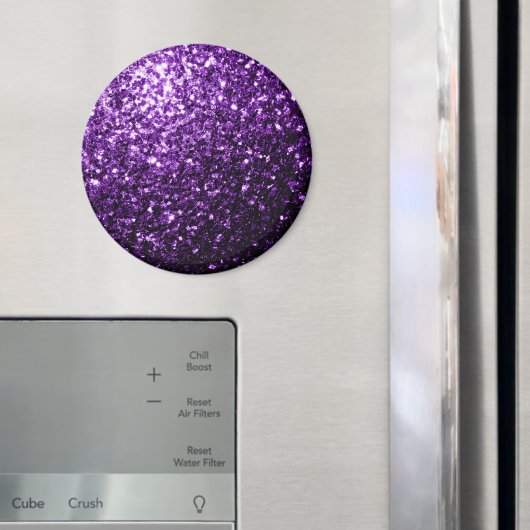 Dunkle Lila Imitate glänzen Glitzer Glitzern Magnet (In Situ (Kühlschrank))
