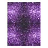 Dunkle Lila Imitate glänzen Glitzer Glitzern Tischdecke (Vorderseite)