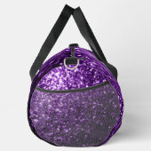 Dunkle lila Imitate Glitzer Glitzern Duffle Bag (Rechts)