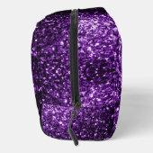 Dunkle lila Imitate Glitzer Glitzern Waschbeutel (Rechts)