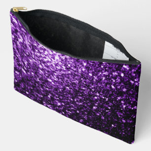 Dunkle lila Imitate Glitzer Glitzern Zubehörtasche