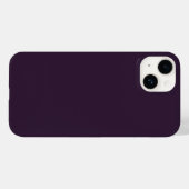 Dunkle Lila iPhone 14 Fall Case-Mate iPhone Hülle (Rückseite (Horizontal))