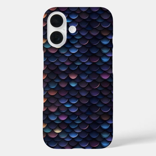 Dunkle Lila kleine Skala Case-Mate iPhone Hülle (Rückseite)