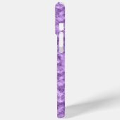 Dunkle Lila Krummstoff Textur Case-Mate iPhone Hülle (Rückseite / Links)