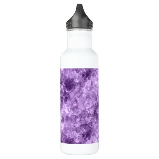 Dunkle Lila Krummstoff Textur Edelstahlflasche (Links)