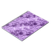 Dunkle Lila Krummstoff Textur Notizblock (Linke Seite)