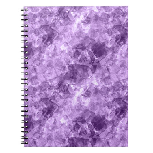 Dunkle Lila Krummstoff Textur Notizblock (Vorderseite)