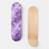 Dunkle Lila Krummstoff Textur Skateboard (Vorderseite)
