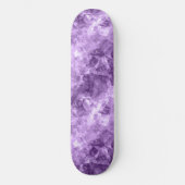 Dunkle Lila Krummstoff Textur Skateboard (Vorderseite)