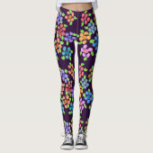 Dunkle, Lila Leggings (Vorderseite)
