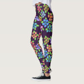 Dunkle, Lila Leggings (Links)