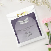 Dunkle Lila Libellenhochzeit Geschenktütchen (Versiegelt)