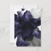 Dunkle Lila Minimalistische Radiant diaphanous Mod Dankeskarte (Rückseite)