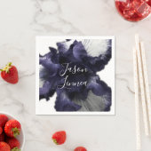 Dunkle Lila Minimalistische Radiant diaphanous Mod Serviette (Beispiel)