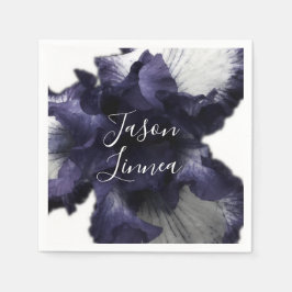 Dunkle Lila Minimalistische Radiant diaphanous Mod Serviette