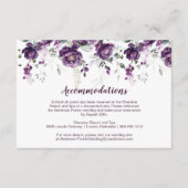 Dunkle Lila Peonies-Umschließungskarten Begleitkarte (Vorderseite)