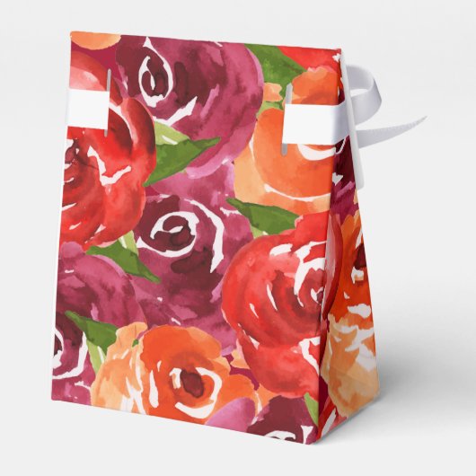 Dunkle Lila Red Orange Blume Geschenkschachtel (Rückseite)