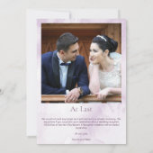 Dunkle Lila Rose Blumengotik Ankündigung (Rückseite)