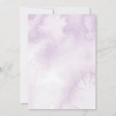 Dunkle Lila Rose Blumengotik Junggeselinnen-Abschi Einladung (Rückseite)