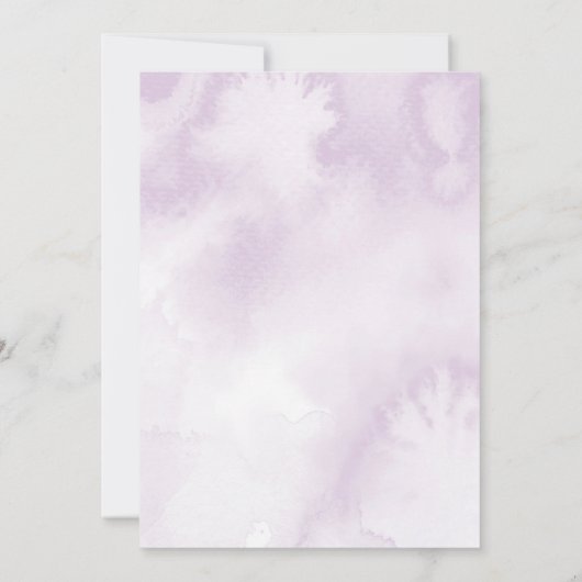 Dunkle Lila Rose Blumengotik Probe Abendessen Einladung (Rückseite)