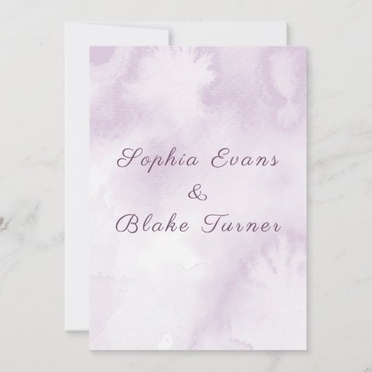 Dunkle Lila Rose Blumengotik Save the Date Einladung (Rückseite)