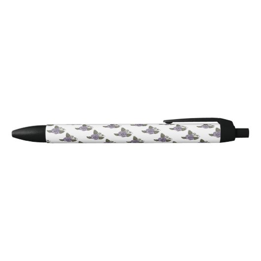 Dunkle Lila Rose Schreibstift Kugelschreiber (Oberseite)