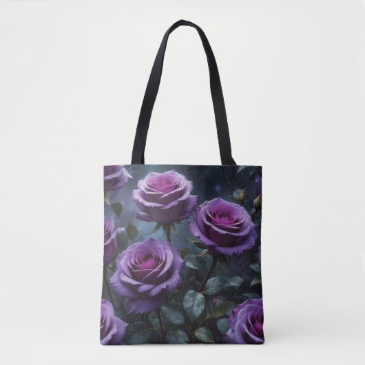 Dunkle Lila Rose Tasche (Vorderseite)