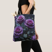 Dunkle Lila Rose Tasche (Von Nahem)