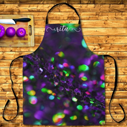 Dunkle Lila Schürze