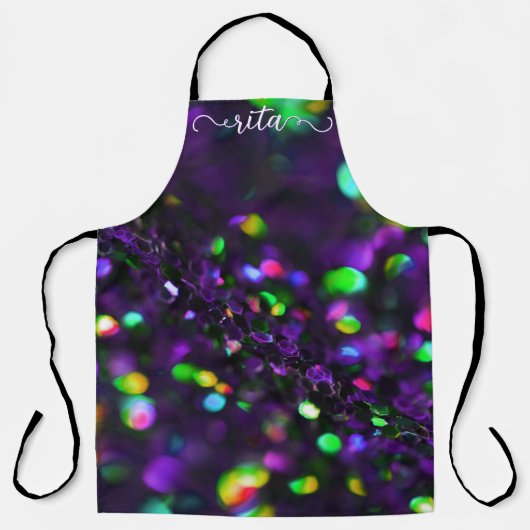 Dunkle Lila Schürze (Vorderseite)