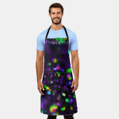 Dunkle Lila Schürze (Getragen)