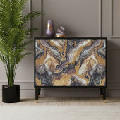 Dunkle Lila schwarz-graue, weiße goldene Marmormus Seidenpapier