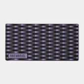 Dunkle Lila schwarze Industriestruktur Schreibtischunterlage (Vorderseite)