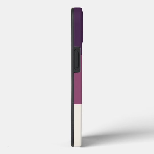 Dunkle Lila Streifen-Farbblockade Case-Mate iPhone Hülle (Rückseite / Rechts)