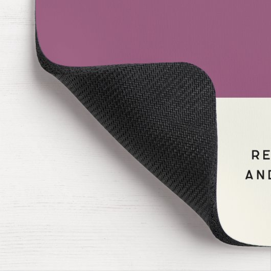 Dunkle Lila Streifen-Farbblockade Mousepad (Ecke)