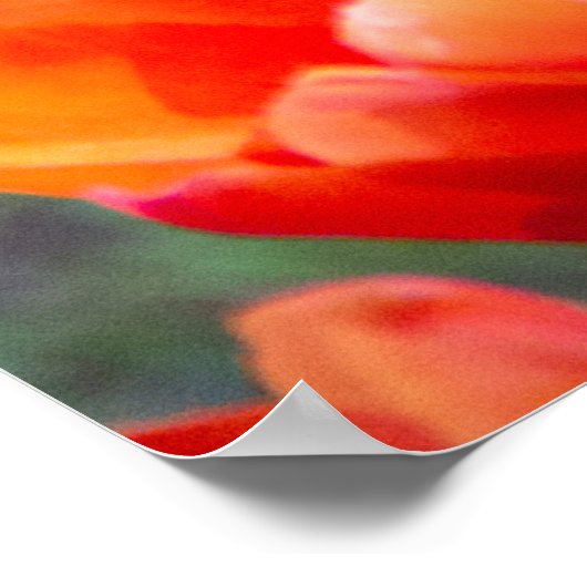 Dunkle lila Tulpen Poster (Ecke)