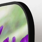 Dunkle lila Tulpen-Puppe Pickleball Schläger (Linke Seite)