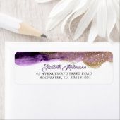 Dunkle Lila und Gold Glitzer Moderne Hochzeit (Insitu)