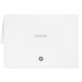 Dunkle Lila und rote Blütenhochzeit Vielen Dank (Rückseite Horizontal)