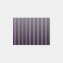 Dunkle lila und schwarze Streifen Post-it Klebezettel